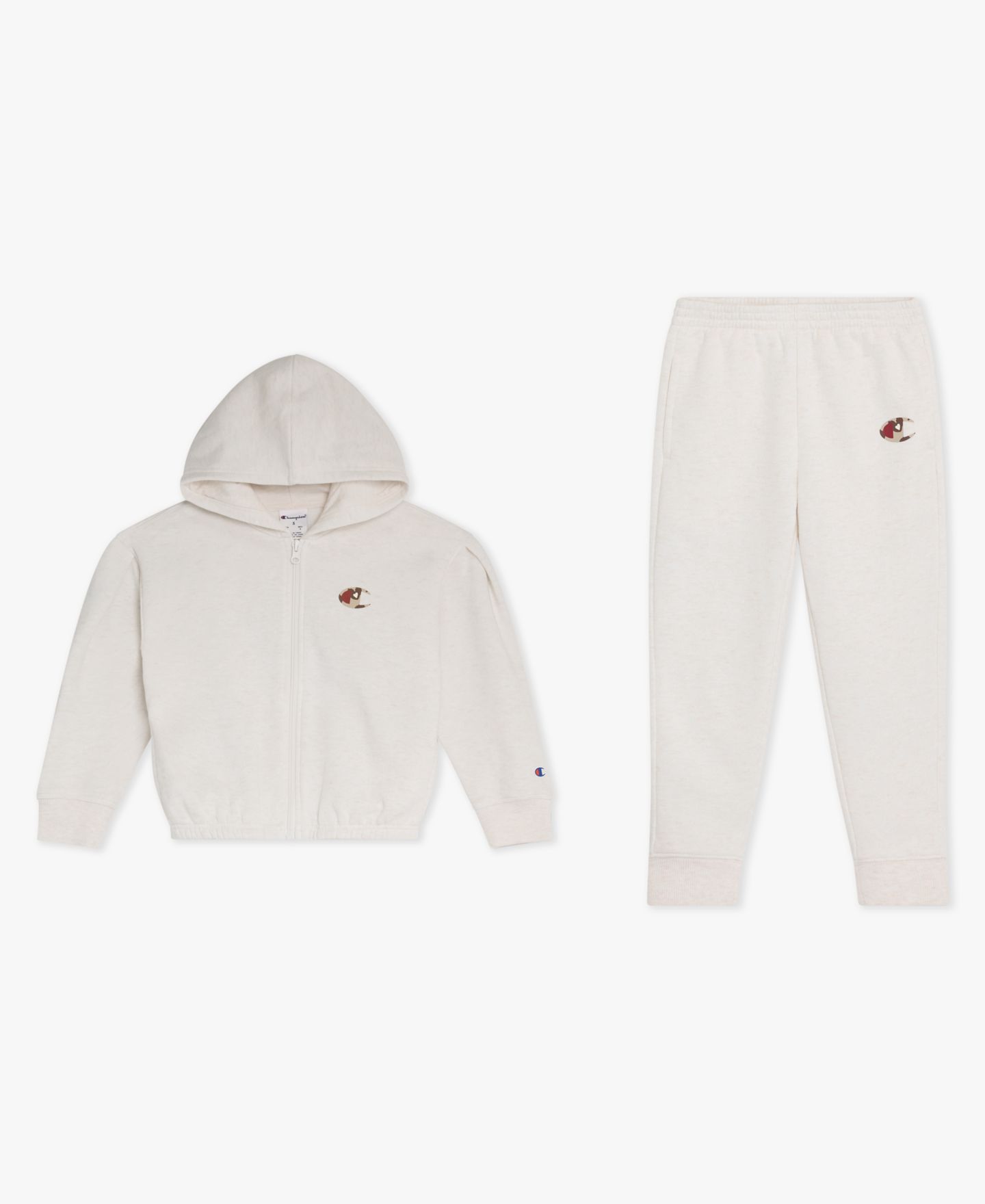 Комплект Champion Full-Zip Hoodie and Joggers, 2-Piece Set для девочек, цвет: Рыжевато-коричневый — фото 5