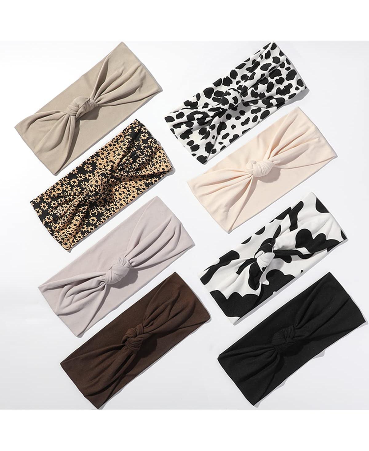 Peneyon 8 Pack Knotted Boho Twist Headbands Non Slip Yoga Workout Hair Bands - Open Miscellaneous 961