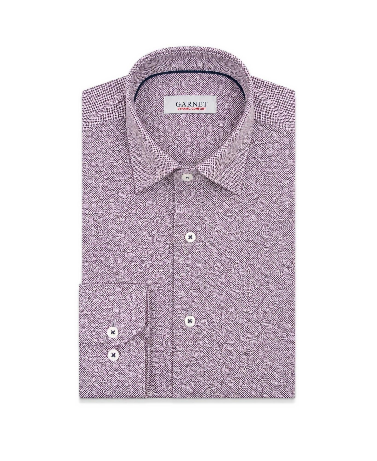 Garnet Men's Cotton Square Dress Shirt