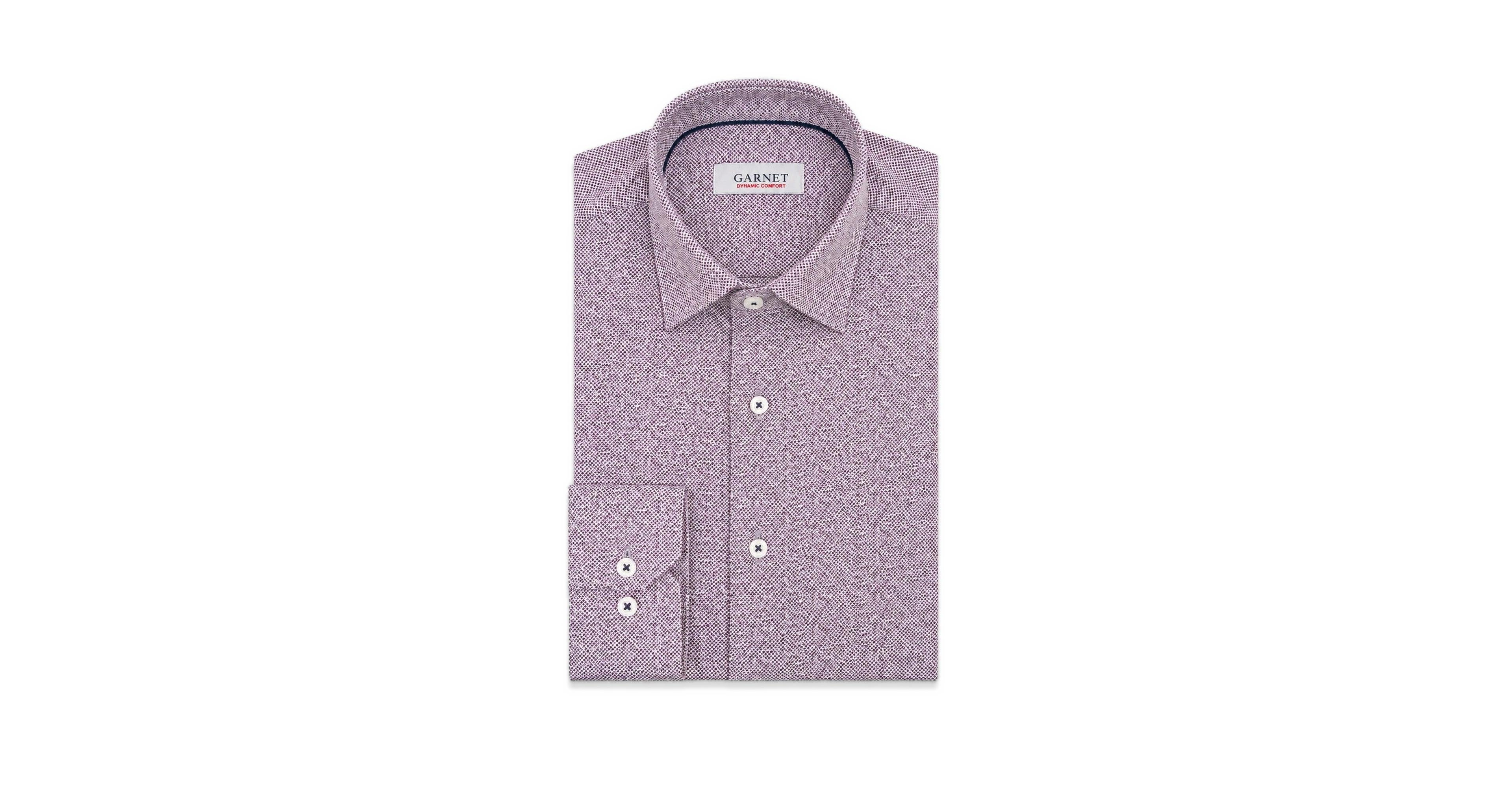 Garnet Men's Cotton Square Dress Shirt