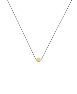 Lana Circular Pendant String Necklace 14k Gold Plated Minimalist Piece