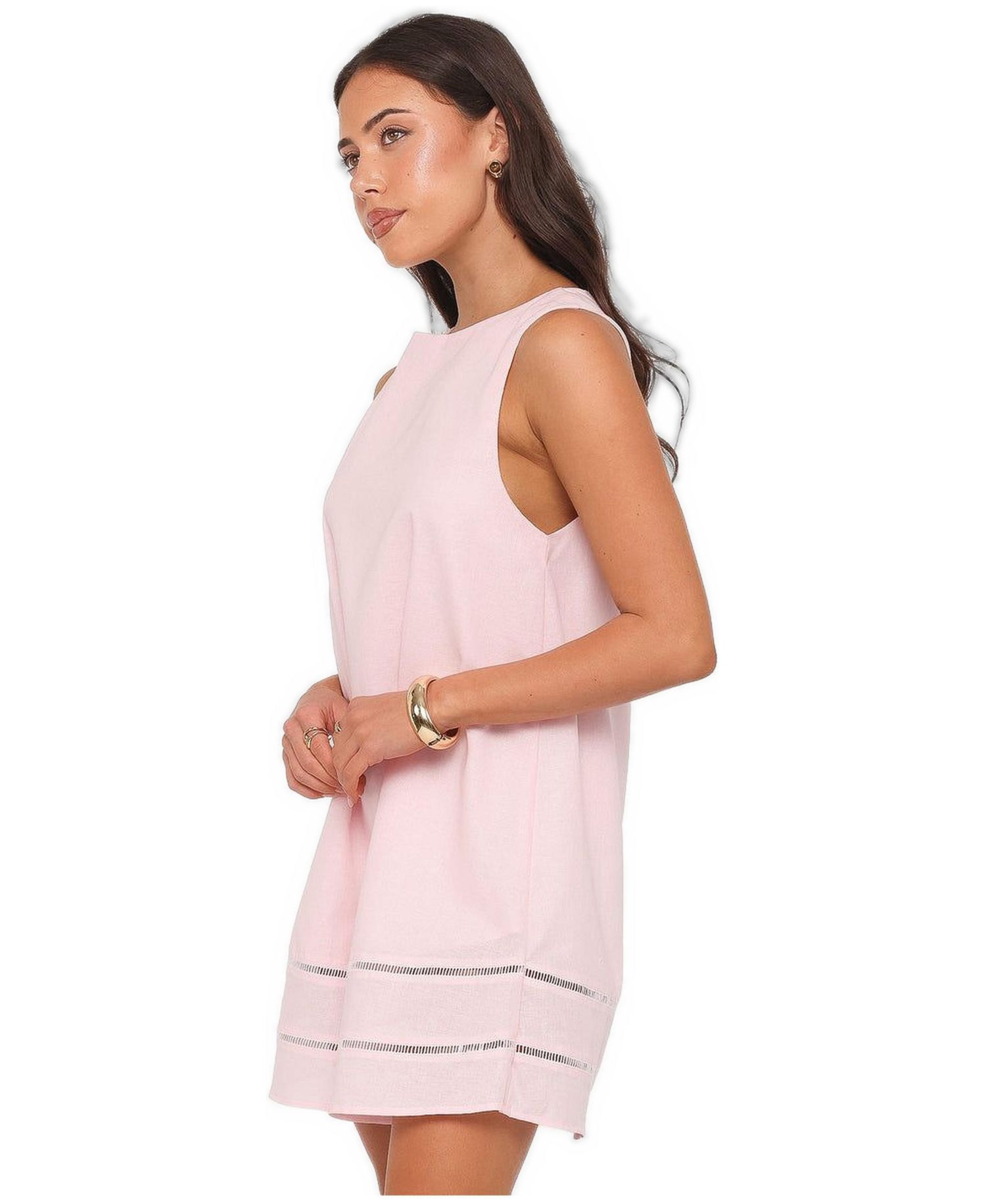 Women's Kiata Boat-Neck Sleeveless Mini Dress