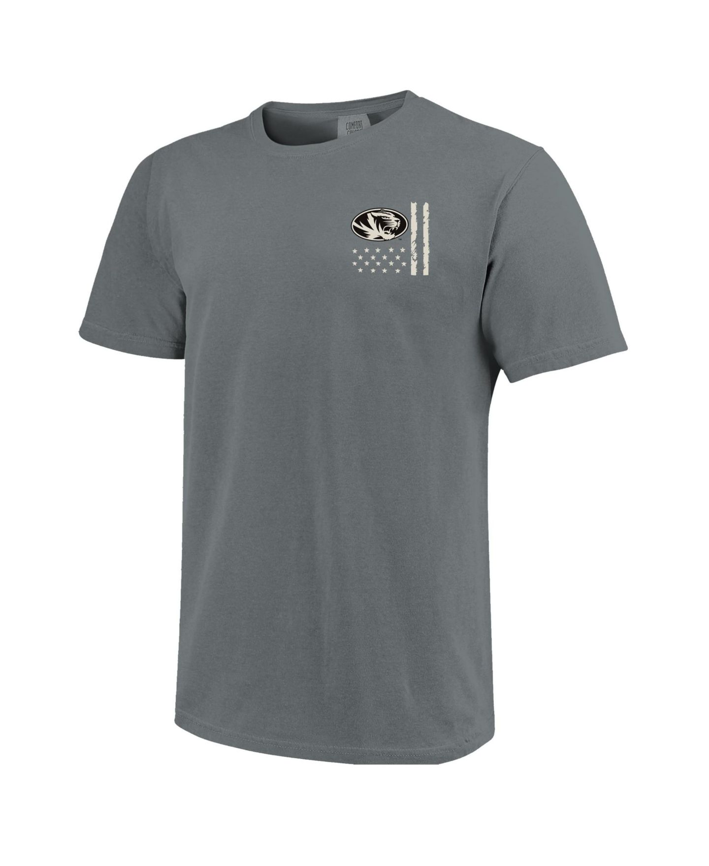 Мужская футболка Image One Gray Missouri Tigers Comfort Colors OHT Camo Overlay — фото 3