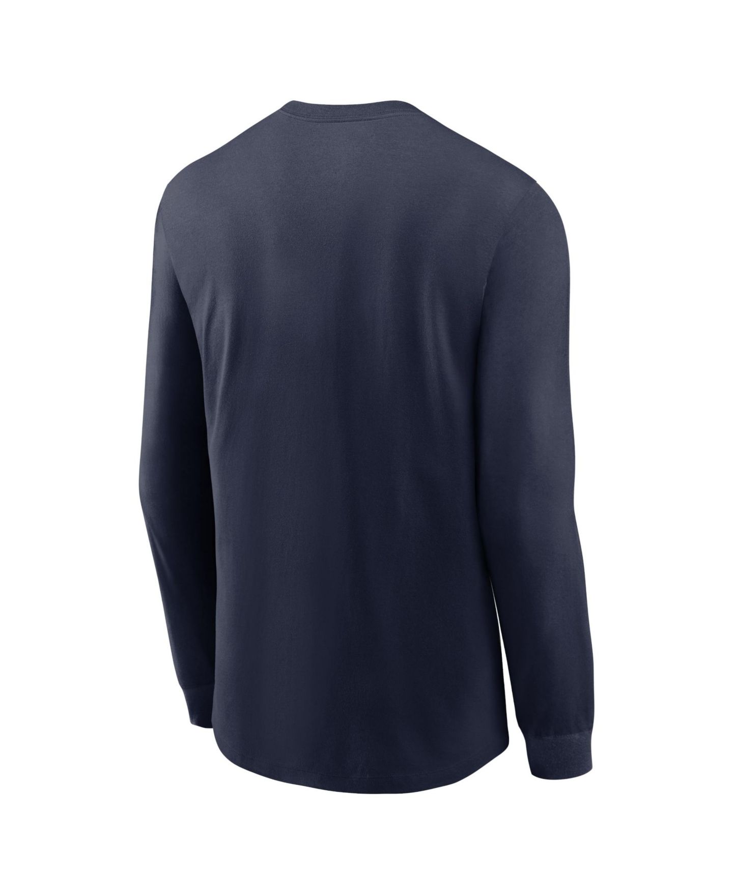 Мужские футболки Jordan Navy North Carolina Tar Heels Primary Logo Long Sleeve — фото 3