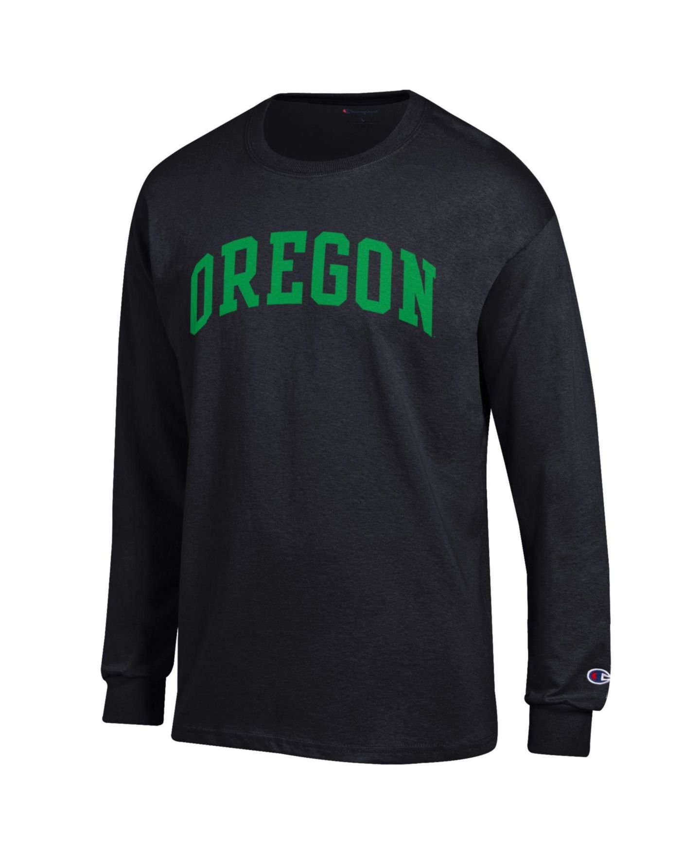 Мужская футболка Champion Black Oregon Ducks Basic Arch Long Sleeve — фото 2