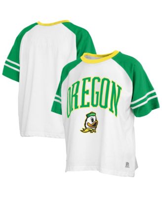 Women's  White Oregon Ducks Sky Colorblock T-Shirt