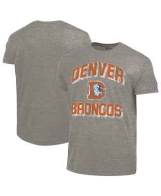 Men's  Charcoal Denver Broncos Ultimate Tri-Blend T-Shirt