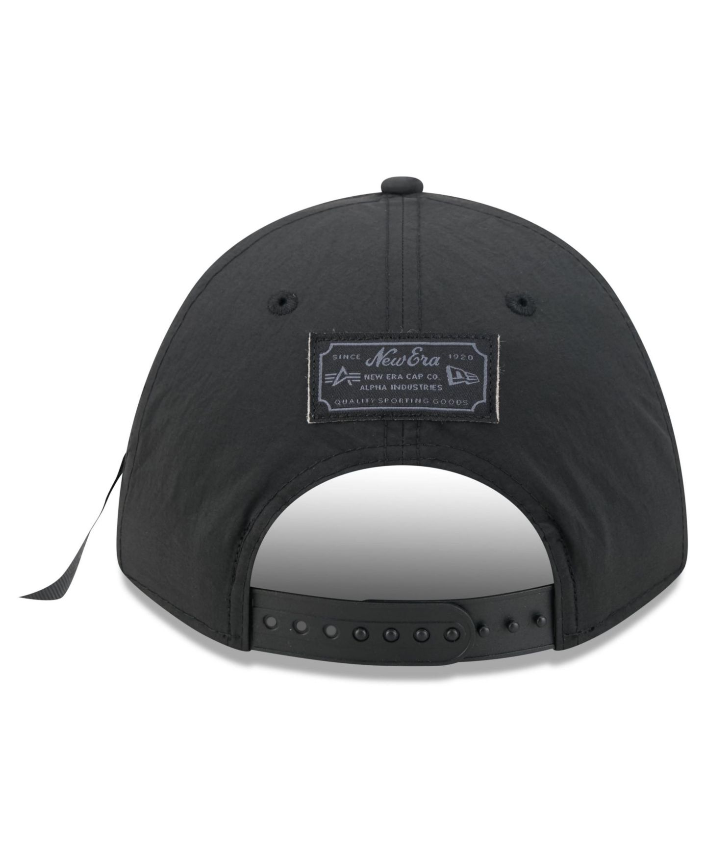 Мужская кепка New Era X Alpha Industries Black Green Bay Packers A-Frame 9FORTY Adjustable Hat — фото 4