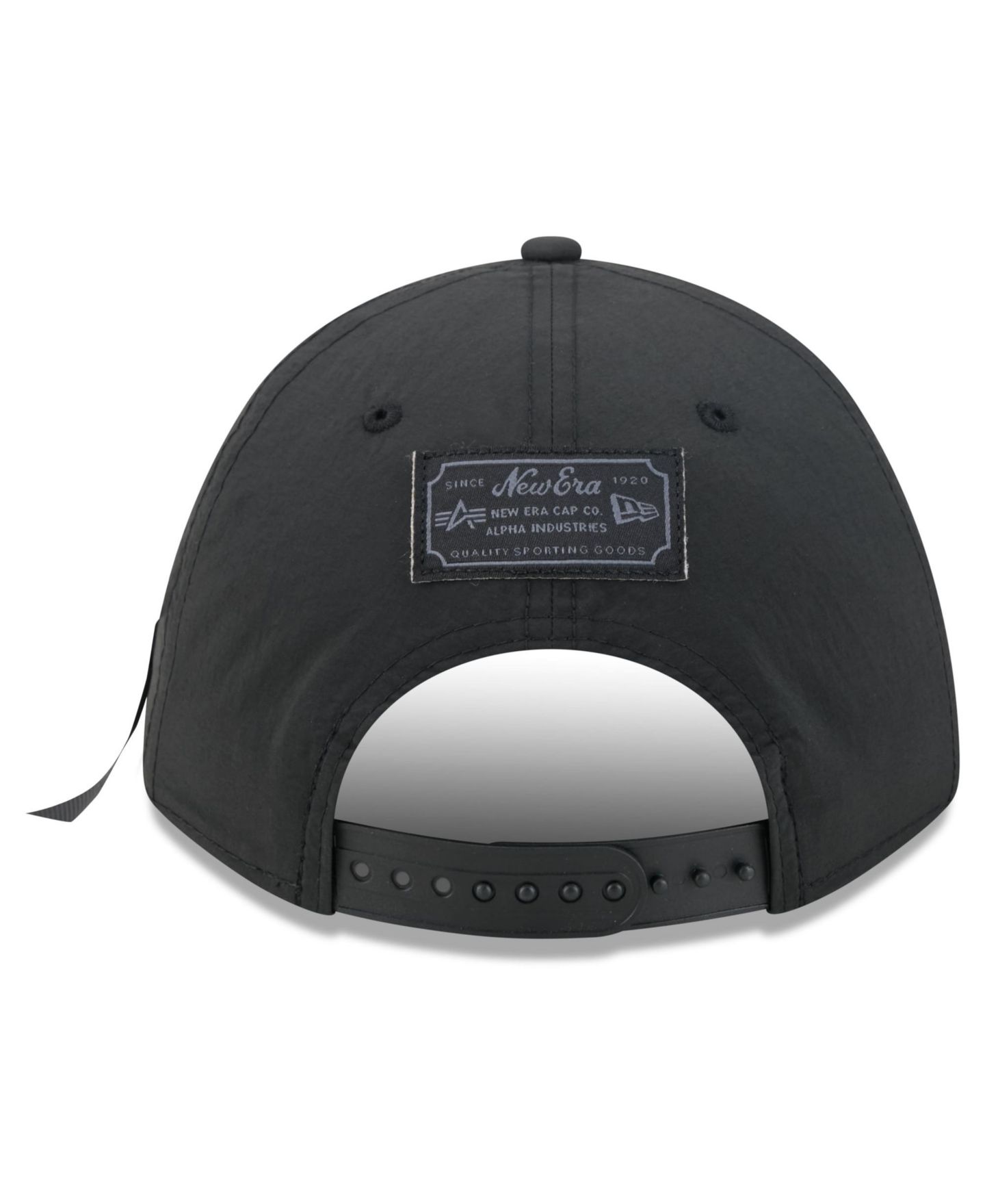 Мужская кепка New Era X Alpha Industries Black Detroit Lions A-Frame 9FORTY Adjustable Hat — фото 4