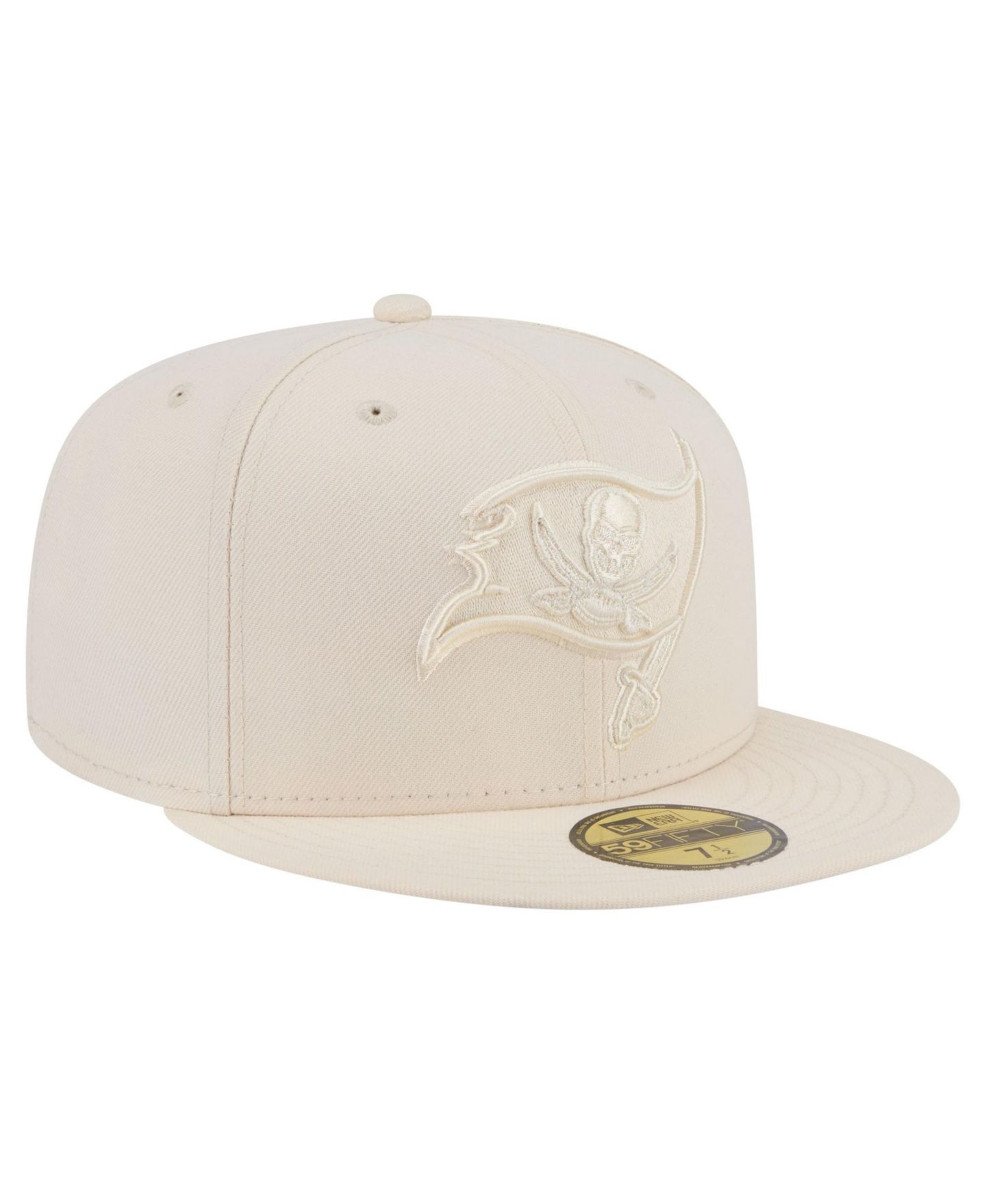 Мужские головные уборы New Era Cream Tampa Bay Buccaneers Color Pack 59FIFTY Fitted Hat — фото 3