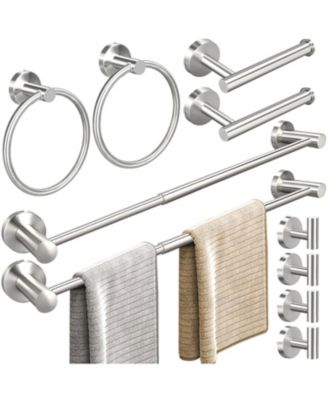 10pieces 24" Retractable Bathroom Hardware Set