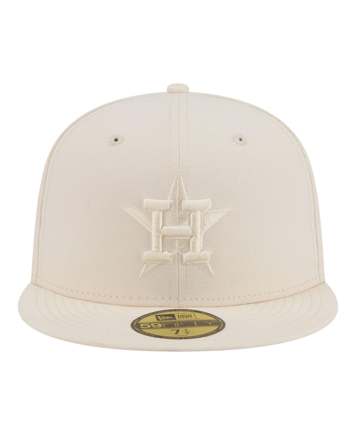 Мужские головные уборы New Era Cream Houston Astros Color Pack 59FIFTY Fitted Hat — фото 2