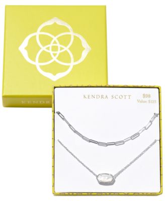 Imitation Pearl Ivory Elisa and Courtney Necklace, 2-Piece Set