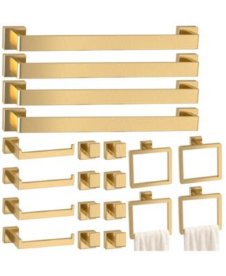 20 Pieces 24" Bathroom Hardware Accessories Set Towel Bar