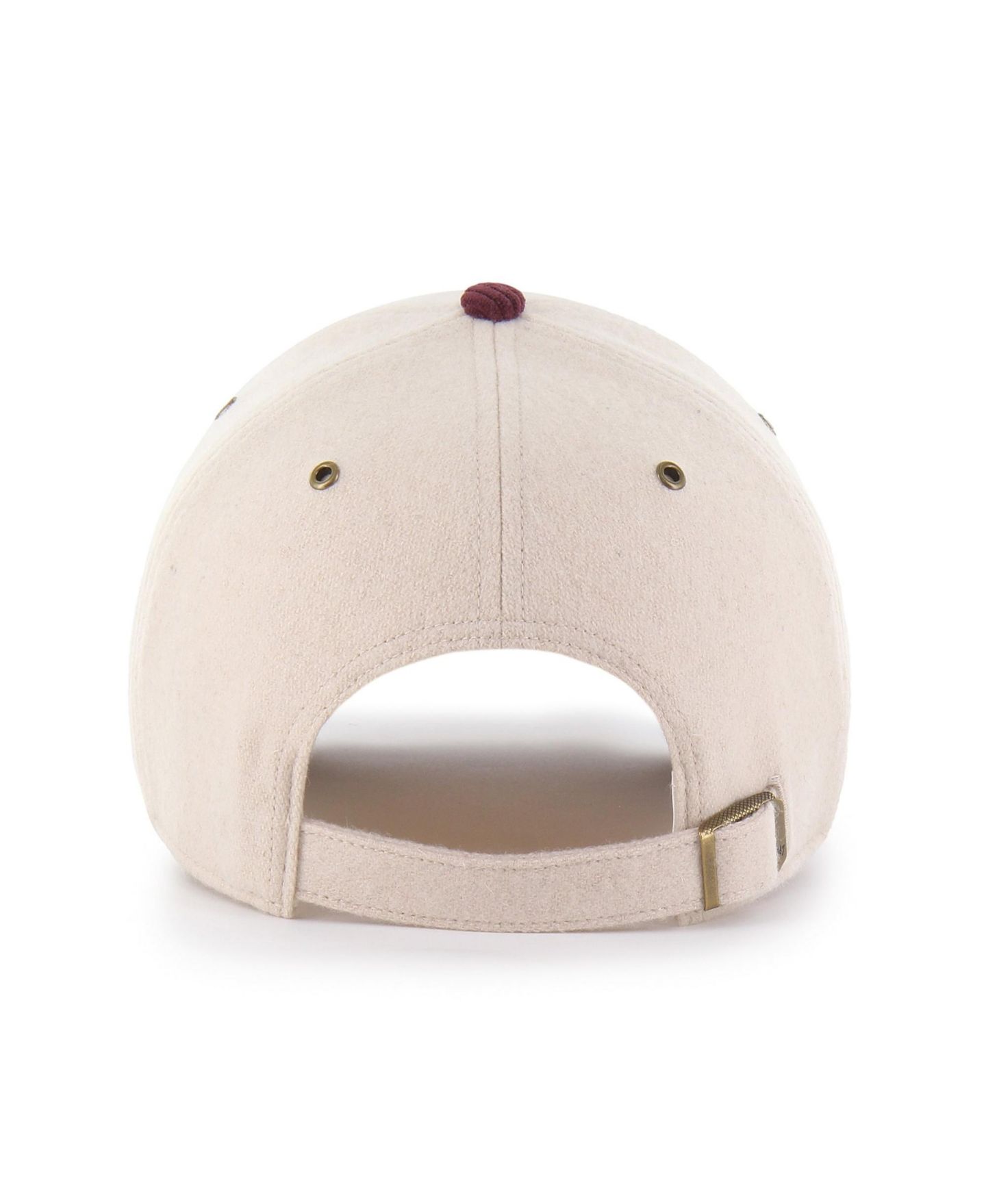 Женская кепка '47 Brand Cream/Maroon Arizona State Sun Devils Rope Script Clean Up Adjustable Hat — фото 3