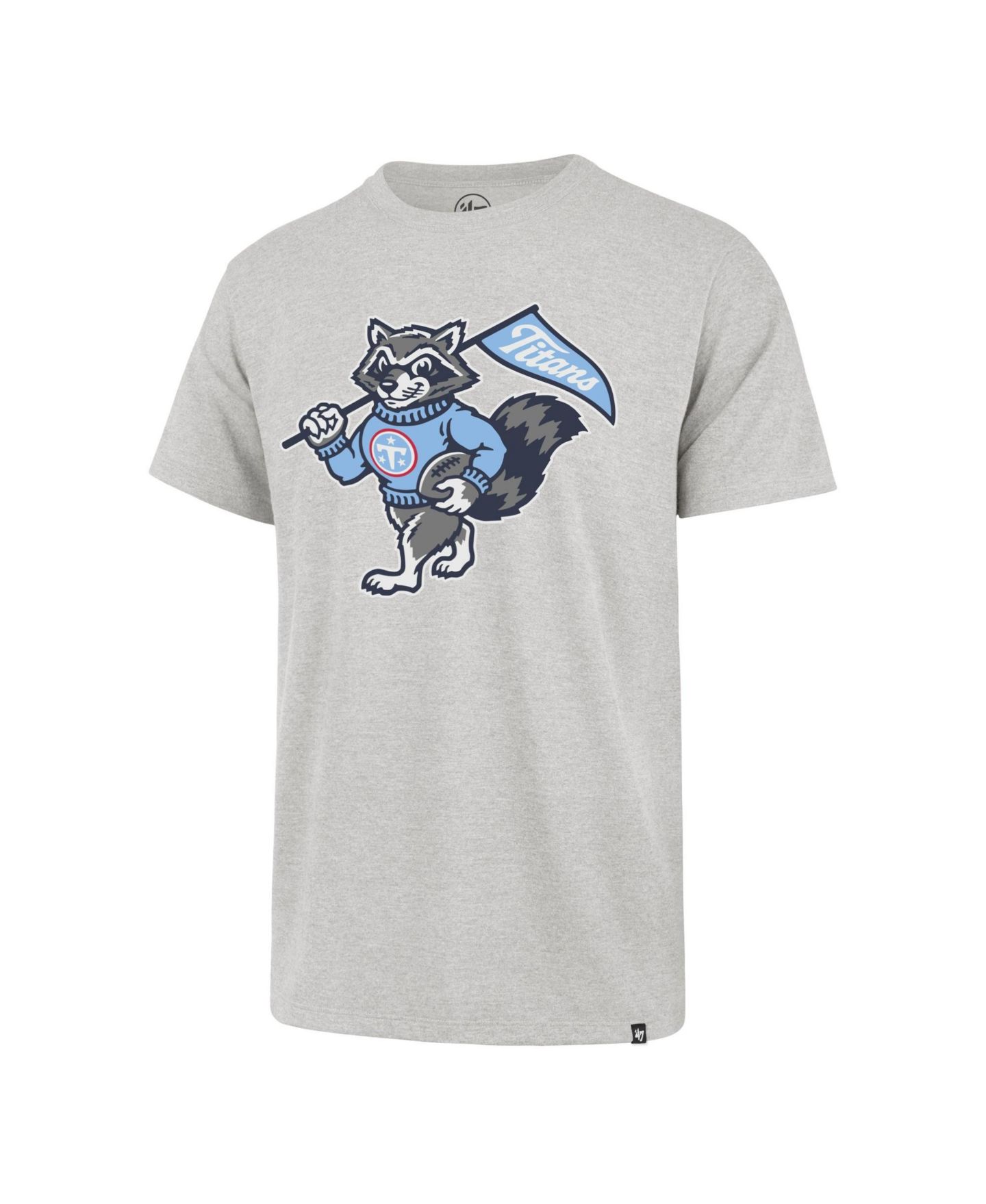 Мужская футболка '47 Brand Gray Tennessee Titans Vintage T-Rac Imprint Franklin — фото 2