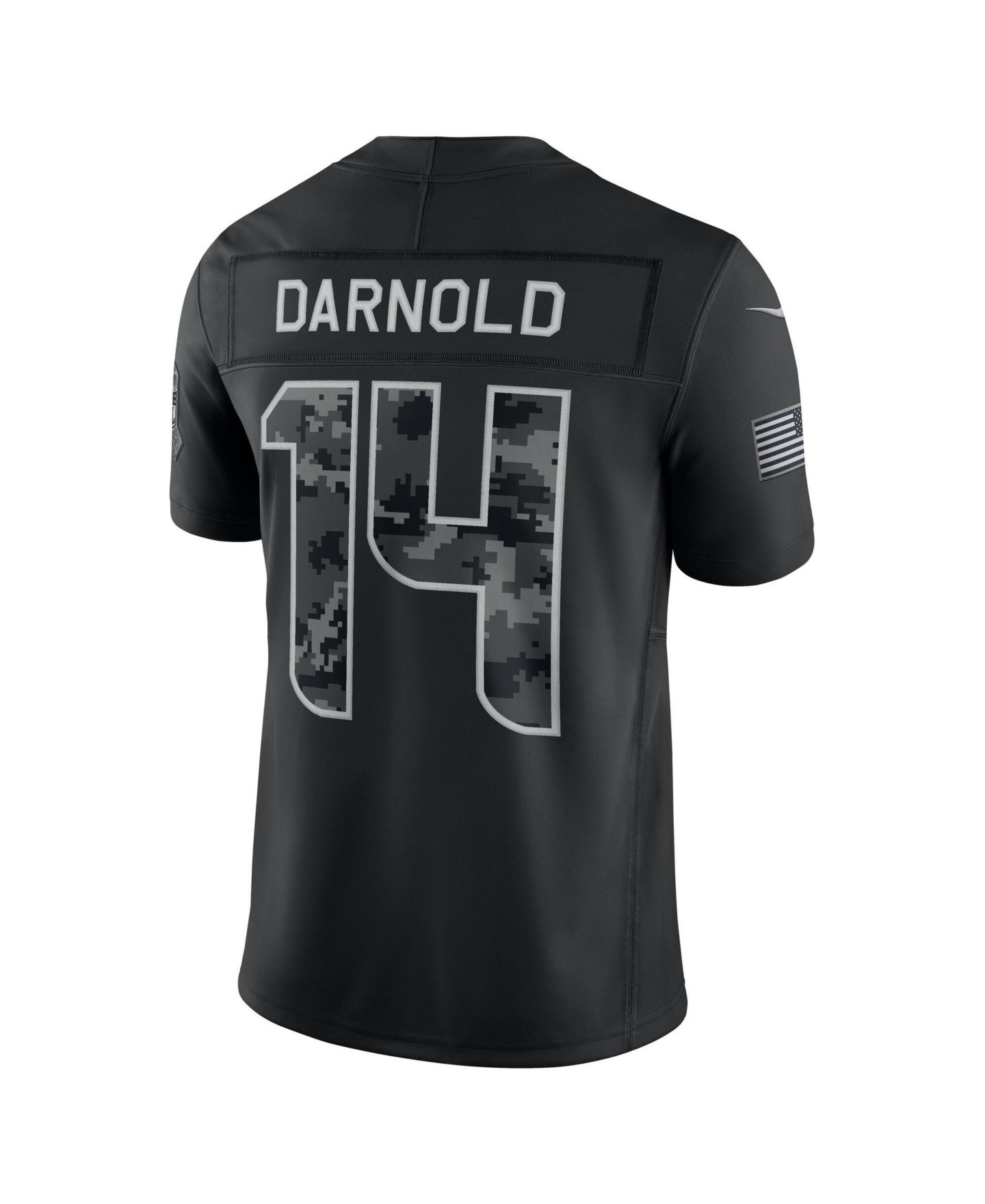 Мужской топ Nike Sam Darnold Black Seattle Seahawks 2026 Salute to Service Limited Jersey — фото 3