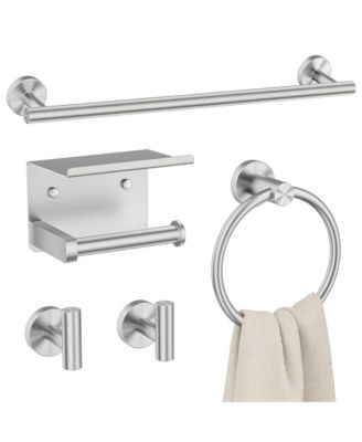 5 Piece 24" Bathroom Hardware Set Towel Bar