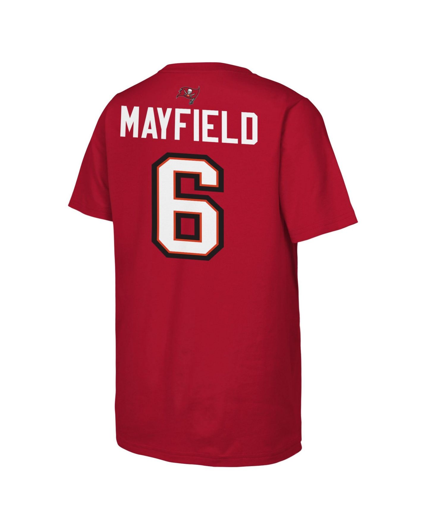 Детская футболка Outerstuff Baker Mayfield Red Tampa Bay Buccaneers Name & Number — фото 3
