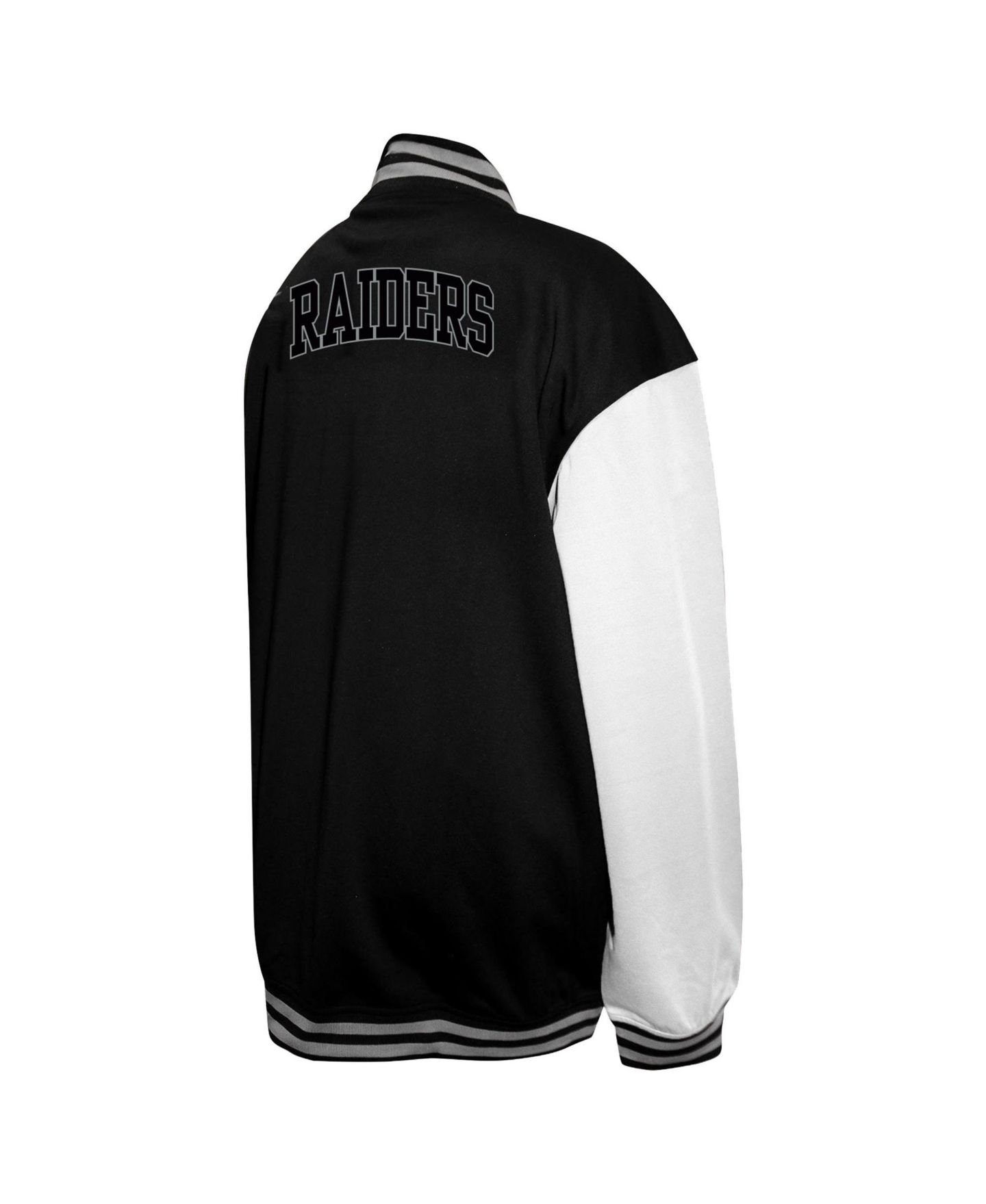 Мужская куртка Profile Black Las Vegas Raiders Big & Tall Full-Snap Varsity — фото 3