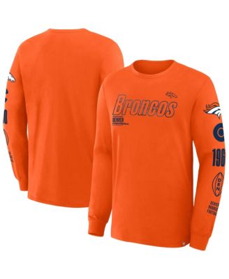 Men's Orange Denver Broncos Big & Tall Checkdown Pass T-Shirt