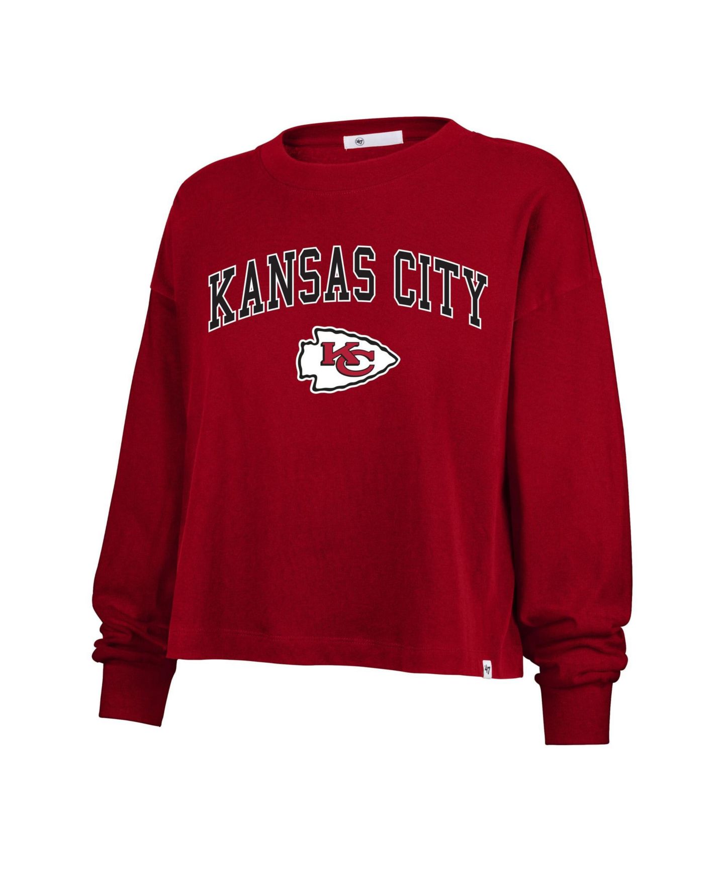 Женская футболка '47 Brand Red Kansas City Chiefs Plus Size Sydney Arch Game — фото 1