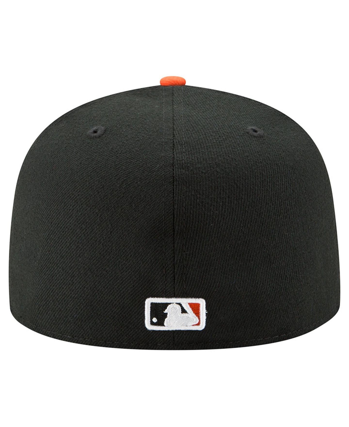 Мужская кепка New Era Black/Orange San Francisco Giants Jeff Kent Number Retirement Authentic Collection 59FIFTY Fitted Hat, цвет: Чёрный / Оранжевый — фото 4