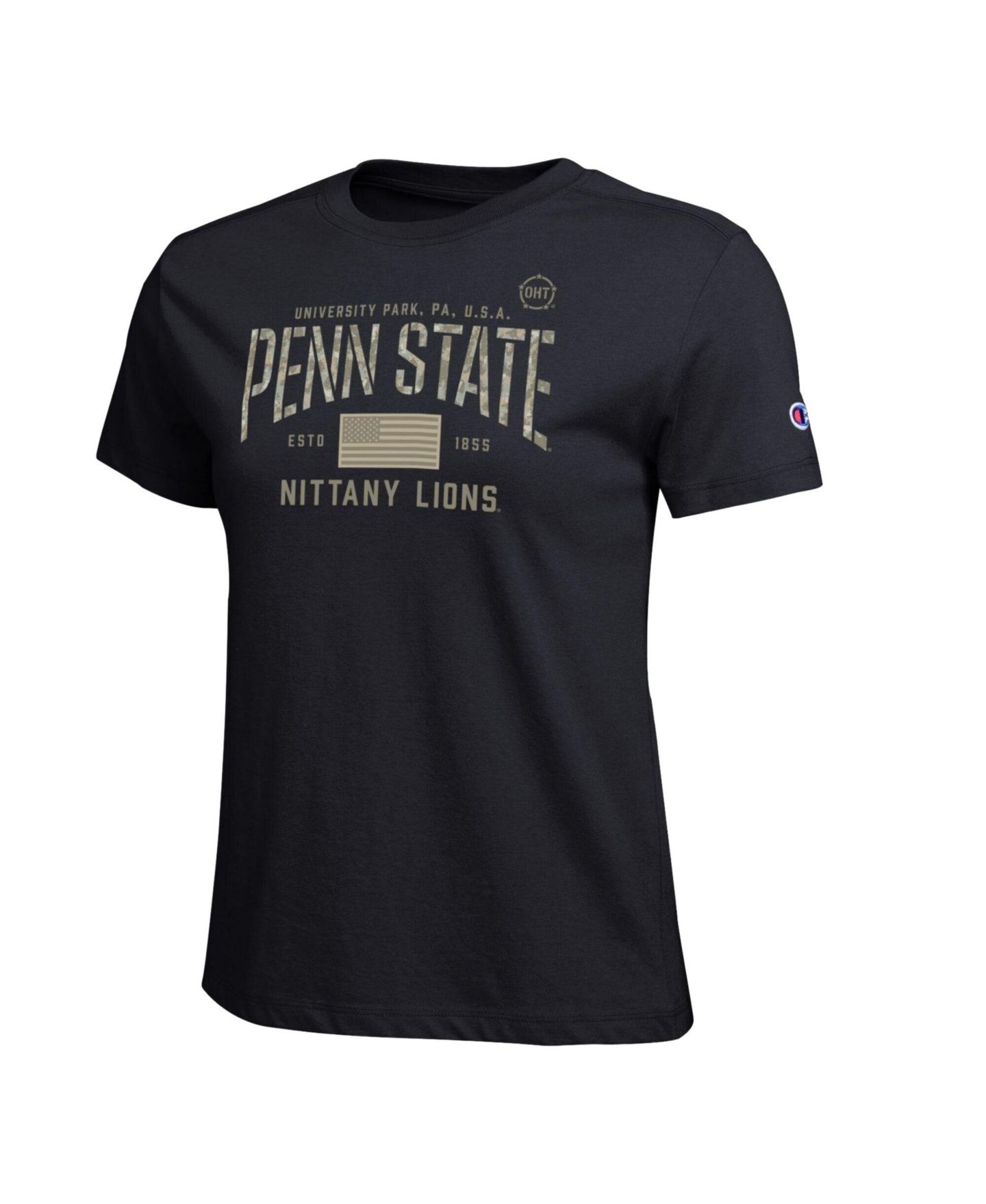 Женская футболка Champion Black Penn State Nittany Lions Operation Hat Trick Core — фото 2