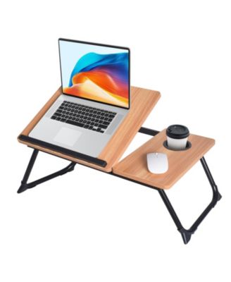 Adjustable Lap Desk Foldable Laptop Stand Wood