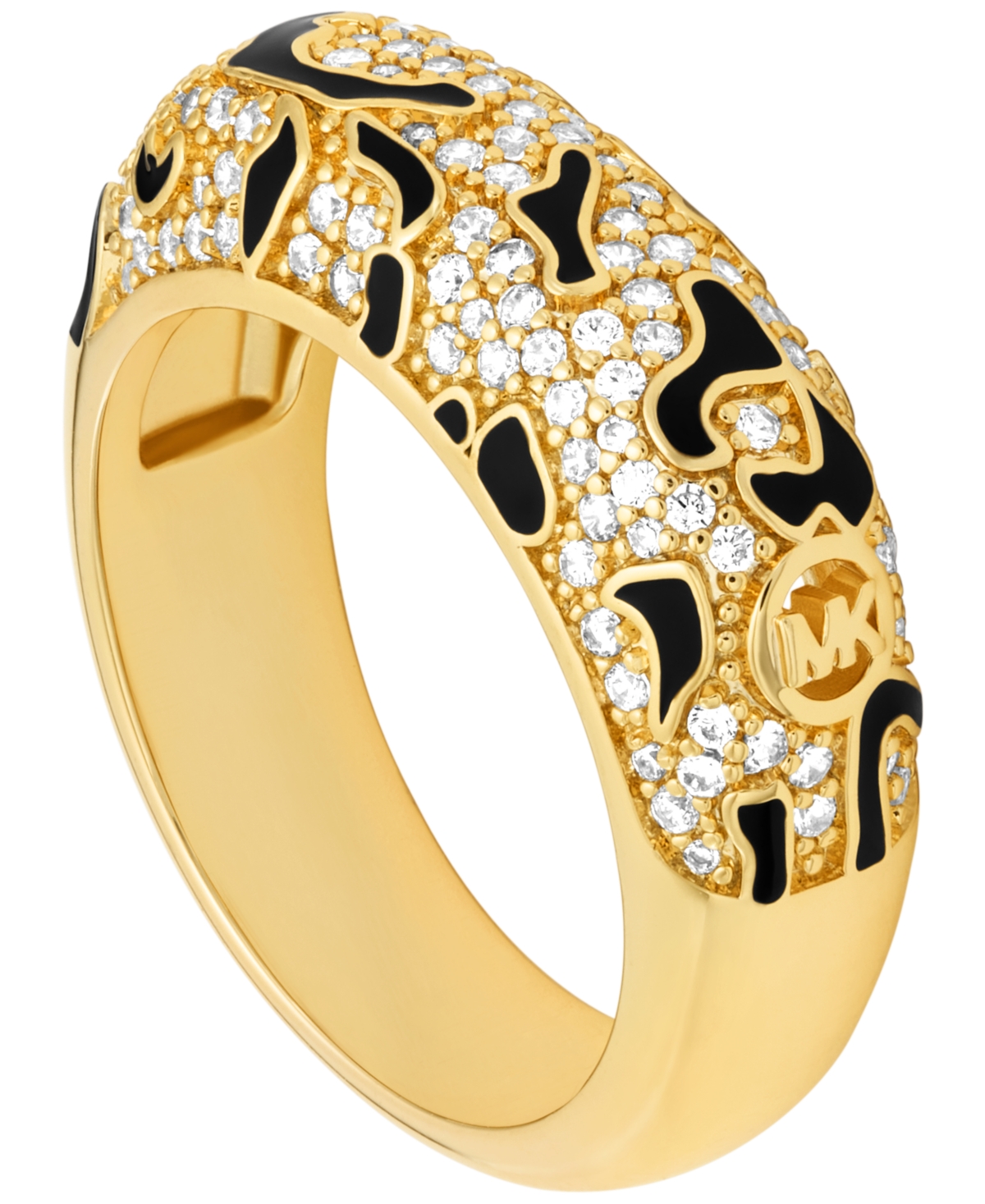 Michael Michael Kors Cubic Zirconia Pave Leopard Ring - Gold