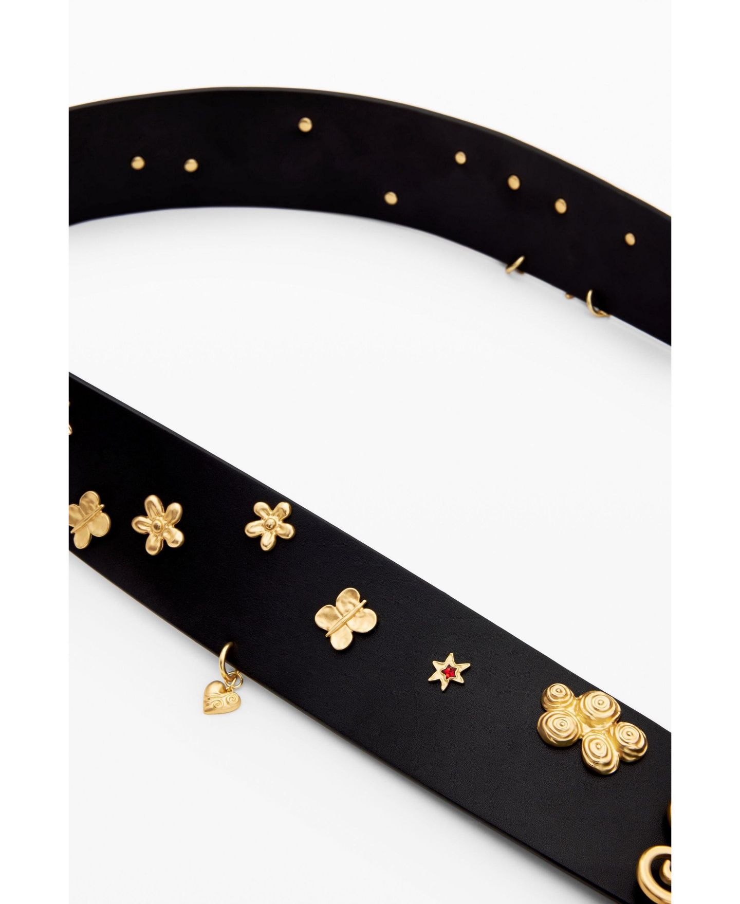 Женский ремень Desigual Leather Belt Stars, цвет: Чёрный — фото 4