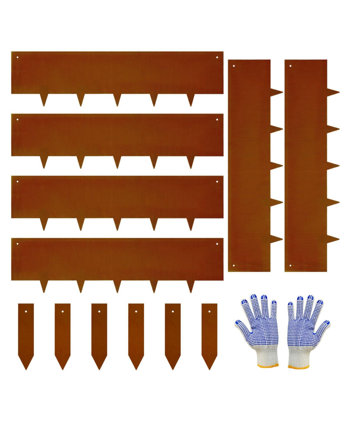 Aofar Metal Garden Landscape Edging 10IN 6 Pack