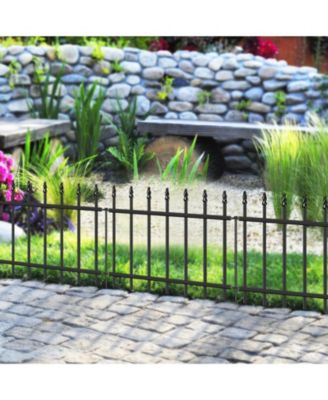 Decorative Metal Garden Fence 18IN X 20FT Small Border With Stakes
