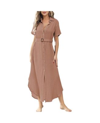 Women's Chic Swimsuit Coverup Maxi Dress