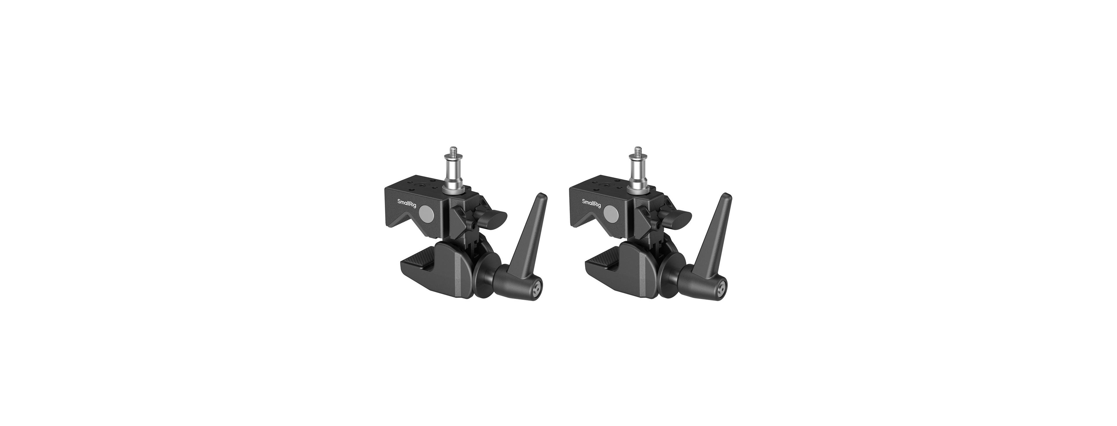 SmallRig 5318 Crab-Shaped Super Clamp for Cameras, 2-Pack