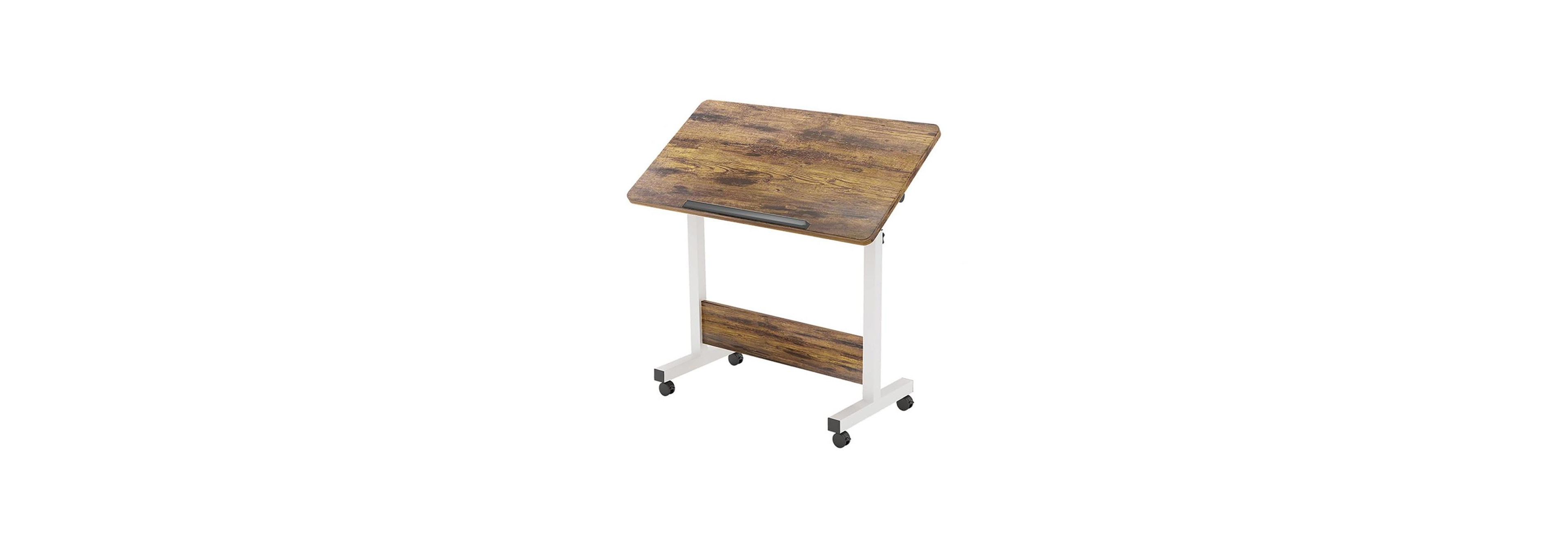 gaomon Adjustable Height Standing Desk with Wheels, Collapsible Desktop, Mobile Computer Table for Home Office Spaces Desk