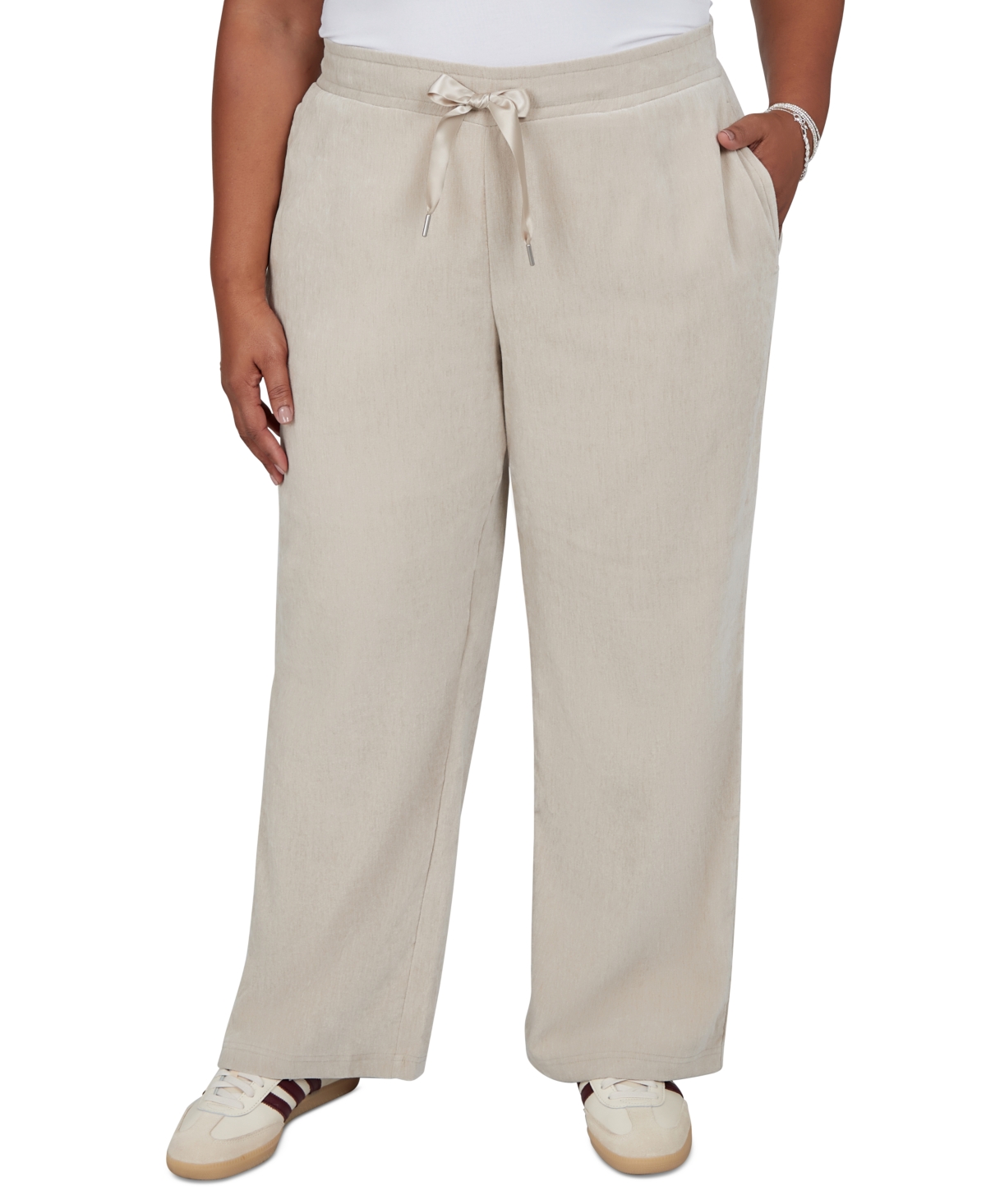 Ruby Rd. Plus Corduroy Wide-Leg Pull-On Pants