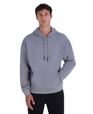 Men's Embossed Logo Fleece Oversized Hoodie
