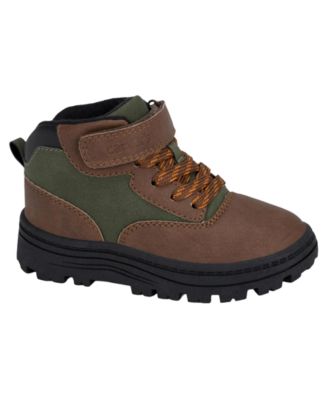 Toddler Boys' Keith Round Toe Lug Sole Pull Tab Boots