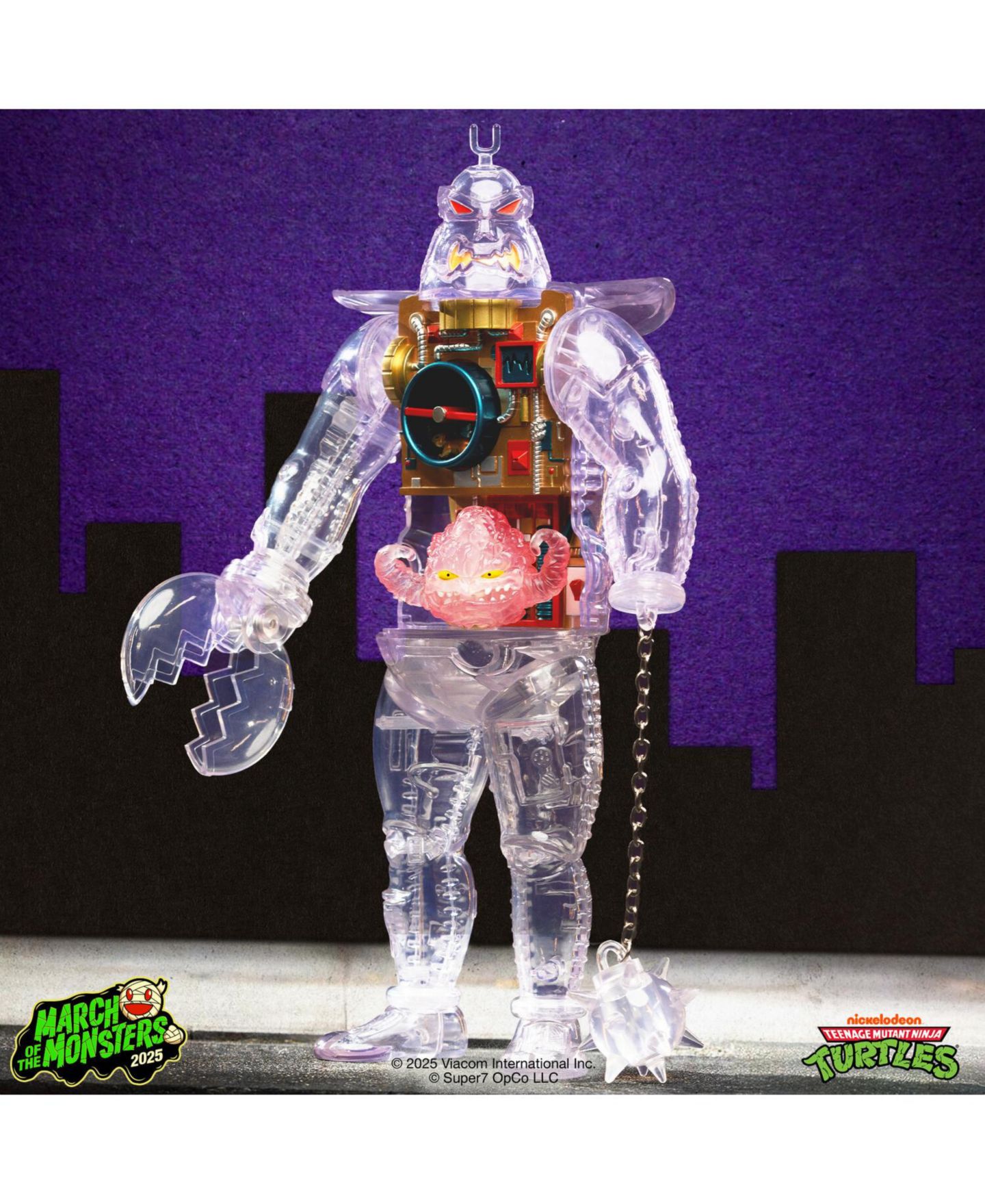 Детская фигурка Super7 Teenage Mutant Ninja Turtles Krang Android Super Cyborg 5.5" Action Figure, 14+ Years, цвет: Open Miscellaneous — фото 2