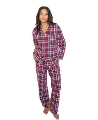Women's Flannel Button Through Pajama Set
