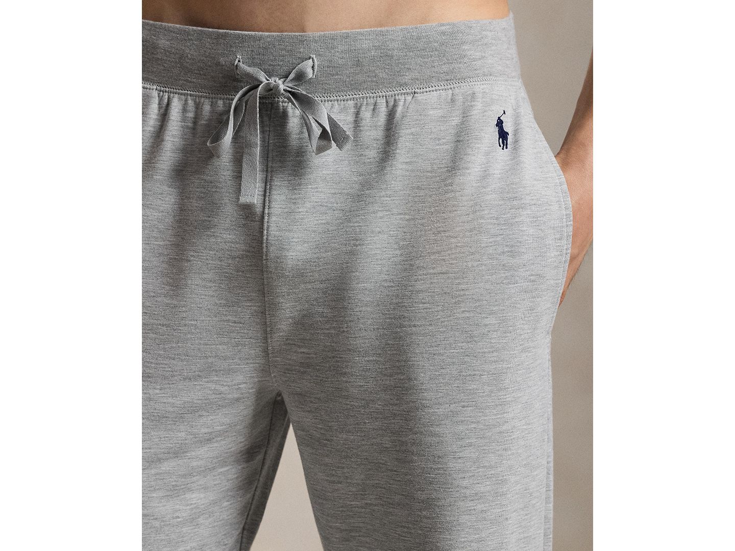 Пижамный комплект Bear для мужчин, 2 предмета — Polo Ralph Lauren, цвет: Меланжевый / Тёмно-синий — фото 3