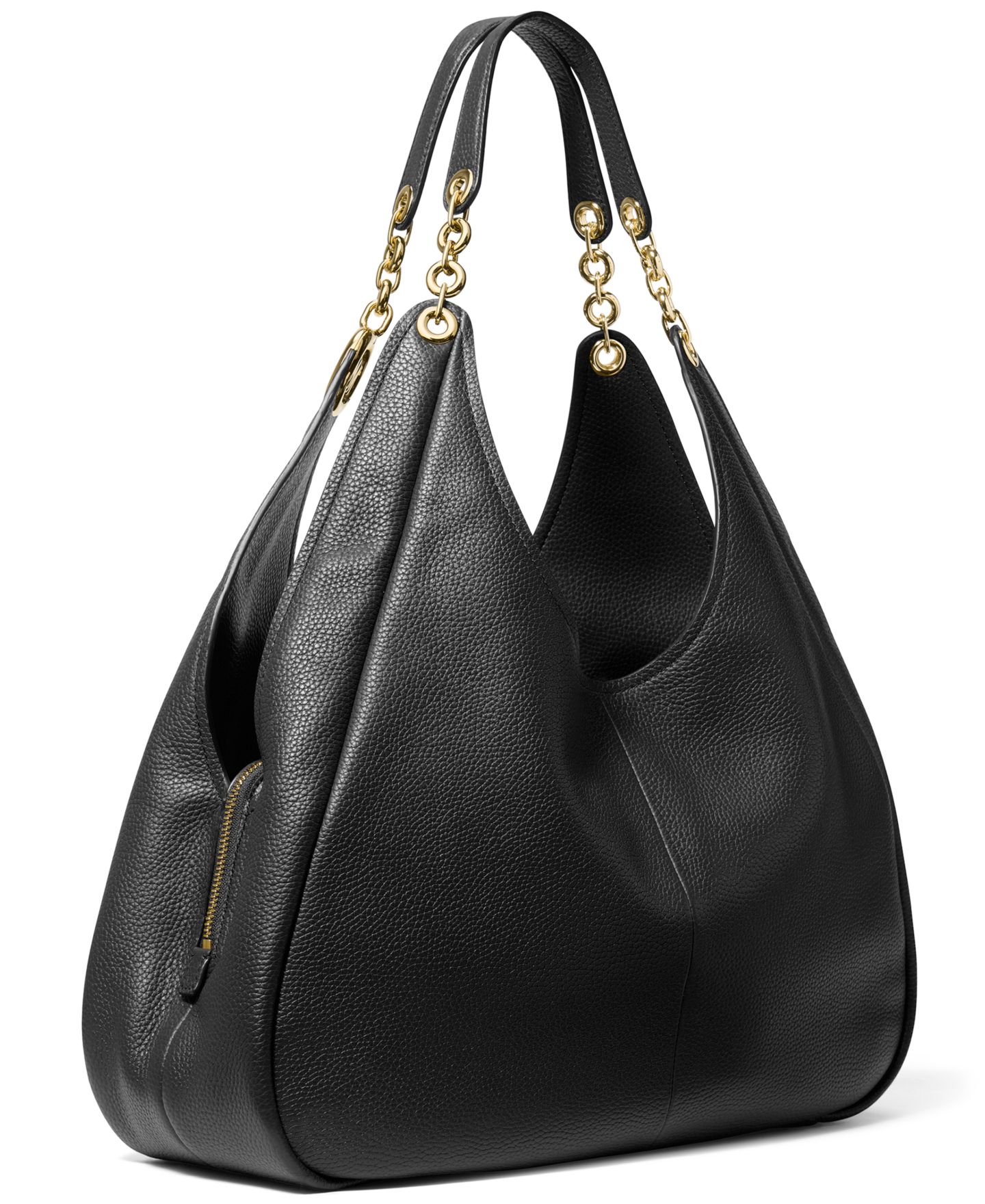 Женская сумка Michael Kors Ellie Large Shoulder Handbag, цвет: Чёрный — фото 2