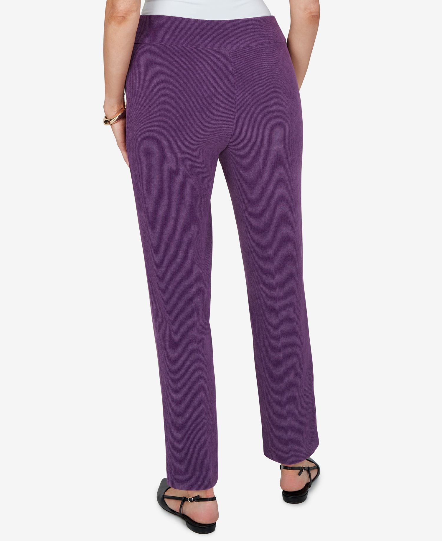 Petite Corduroy Straight Pants