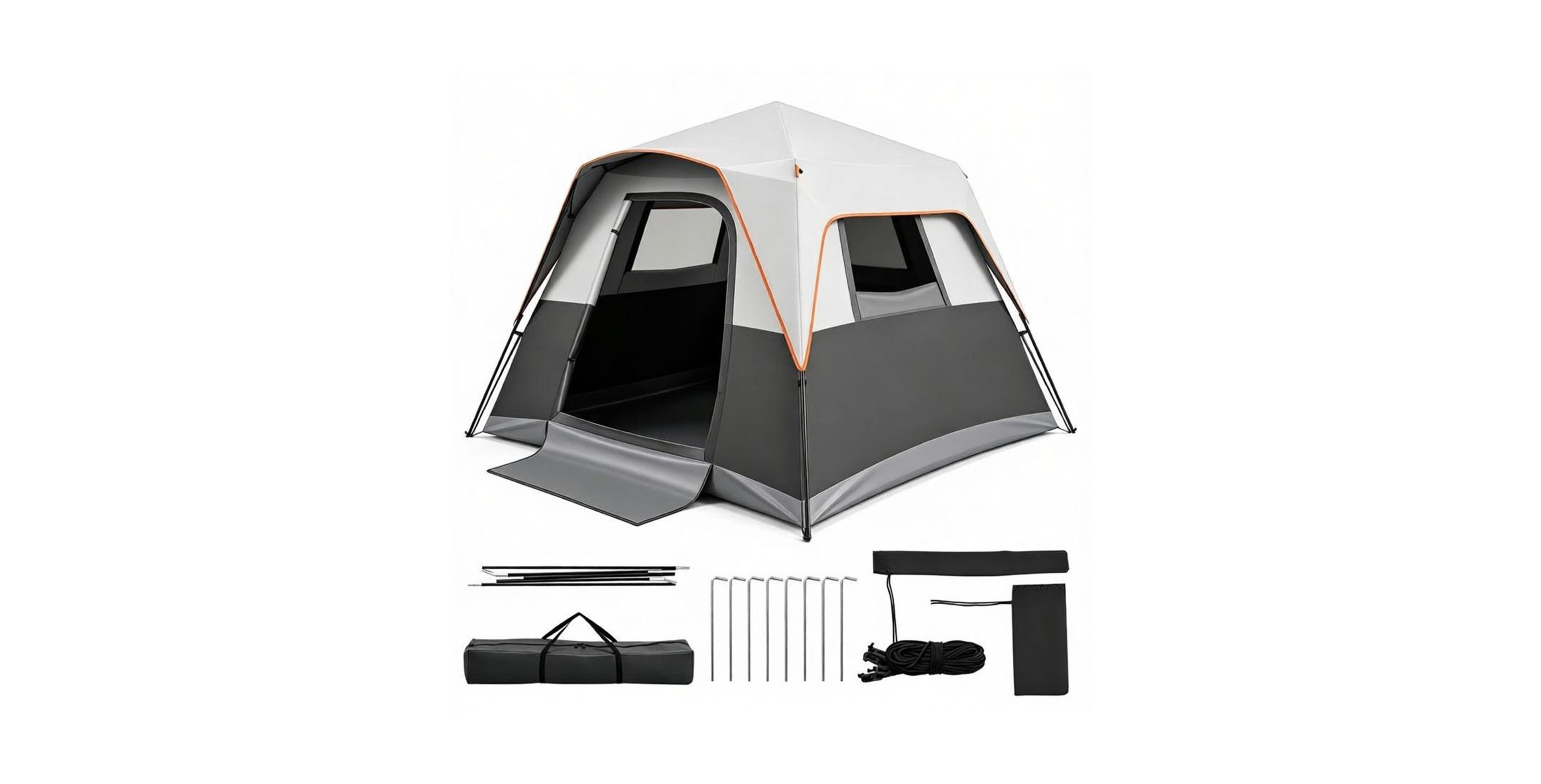 Sevorley Camping Tent, Carry Bag, 9 x 9 ft for Camping