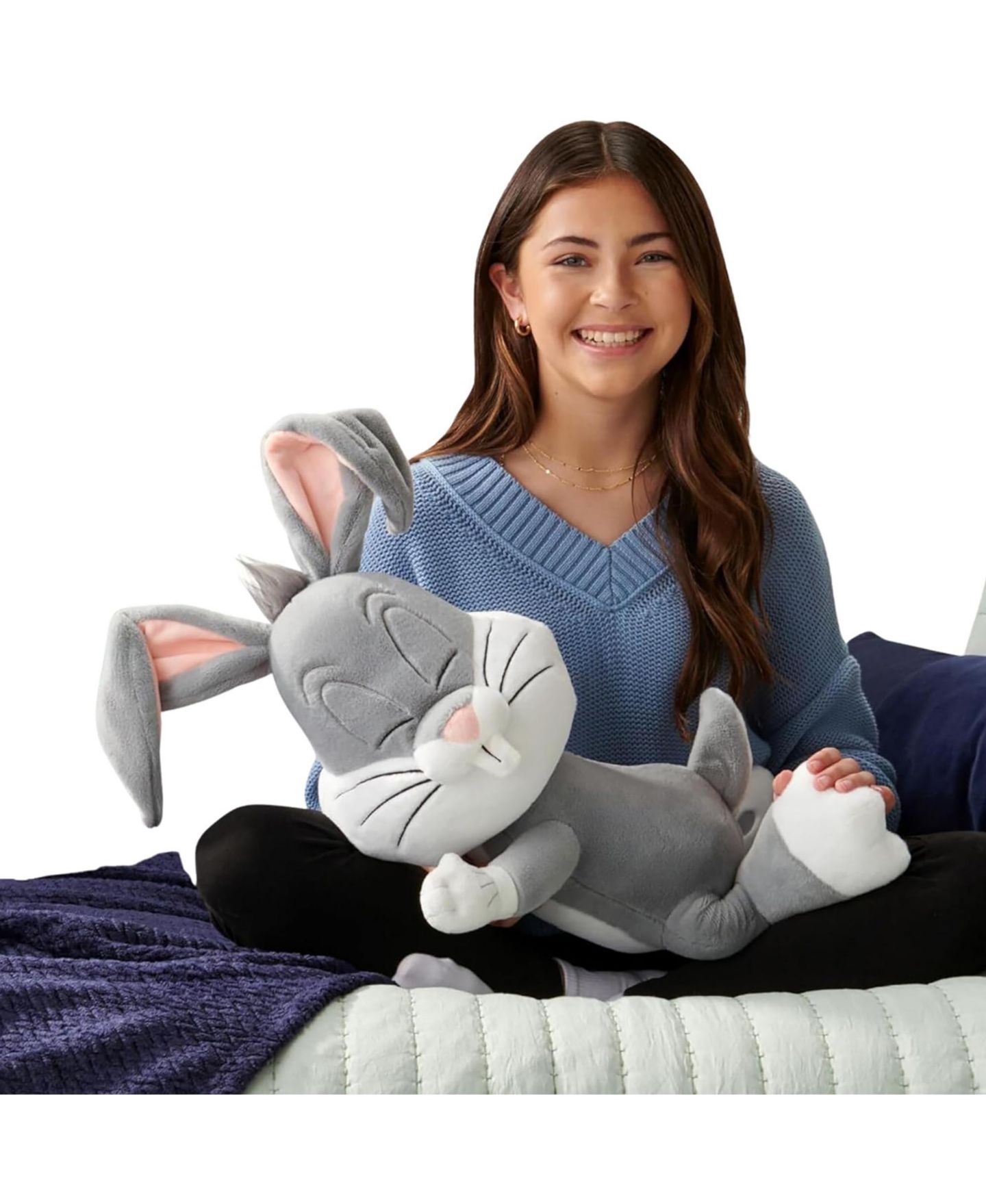 Детская мягкая игрушка Warner Brothers Bugs Bunny 18" Sleeping Plush, цвет: Разноцветный — фото 4