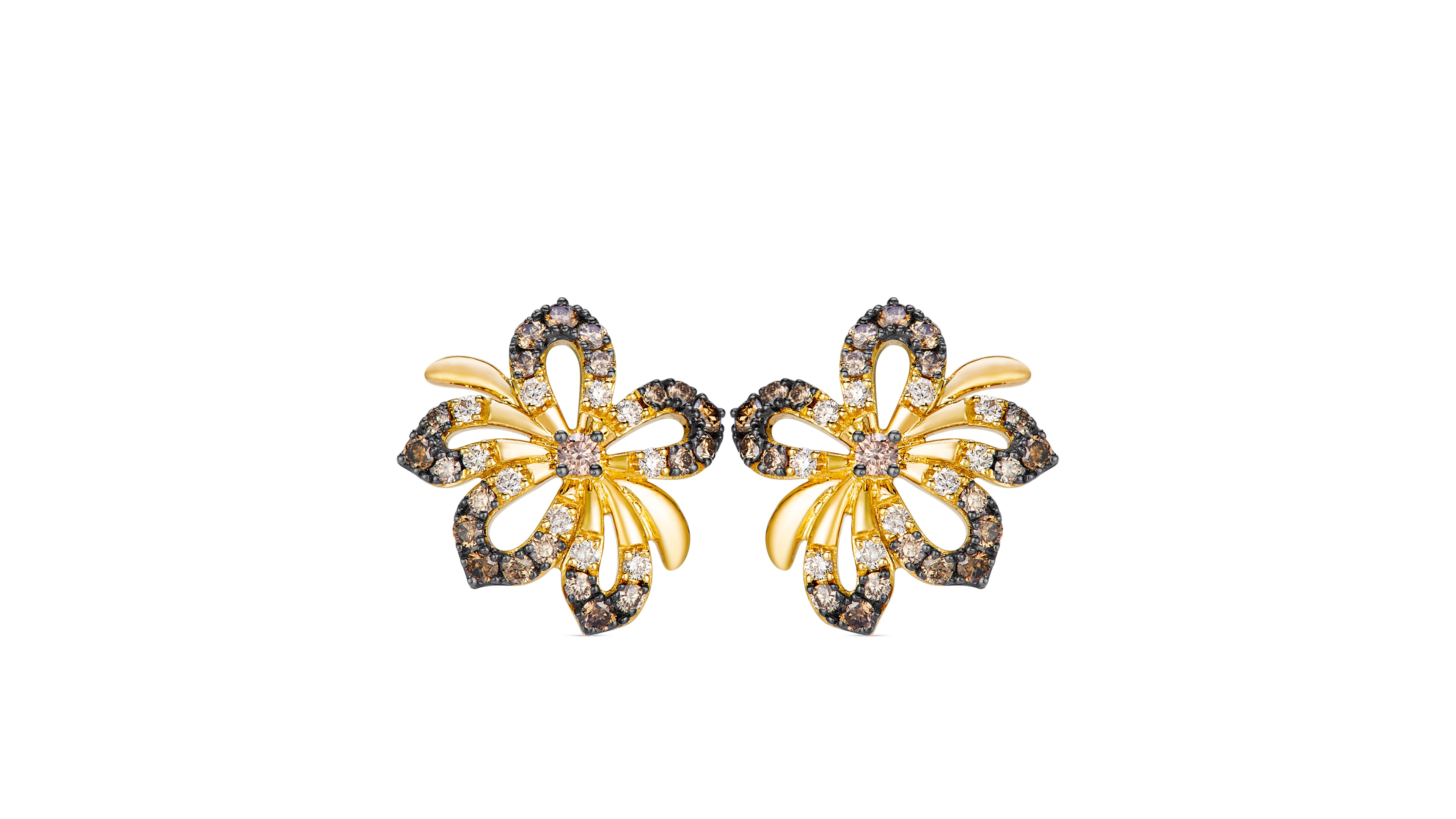 Le Vian Chocolate Diamond Stud Earrings (1 1/2 ct. t.w.) in 14k Yellow Gold