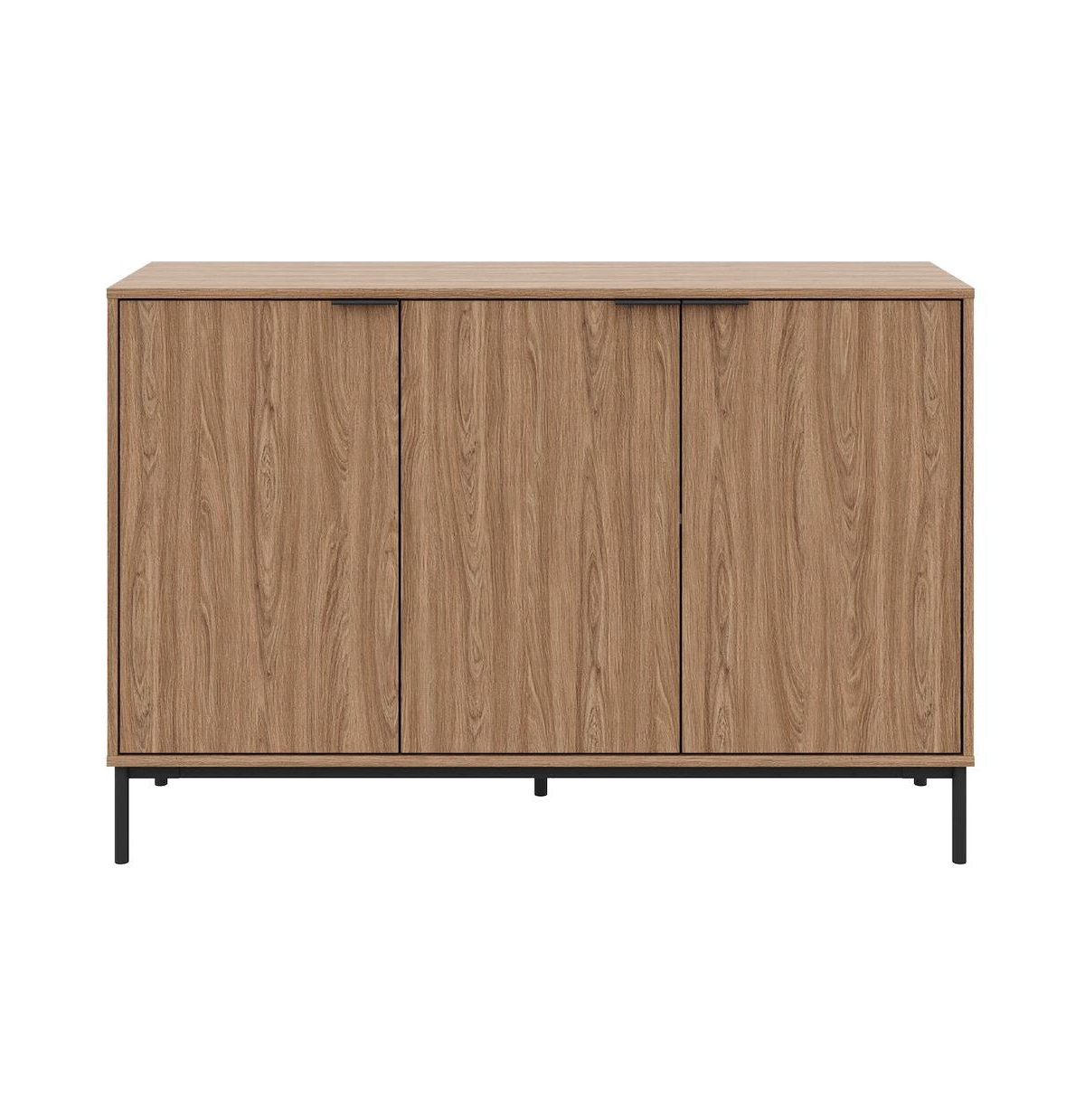 Nexera Connor 3-Door Buffet, Light walnut