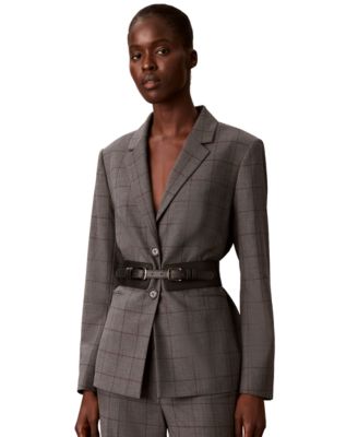 Women's Belted Blazer