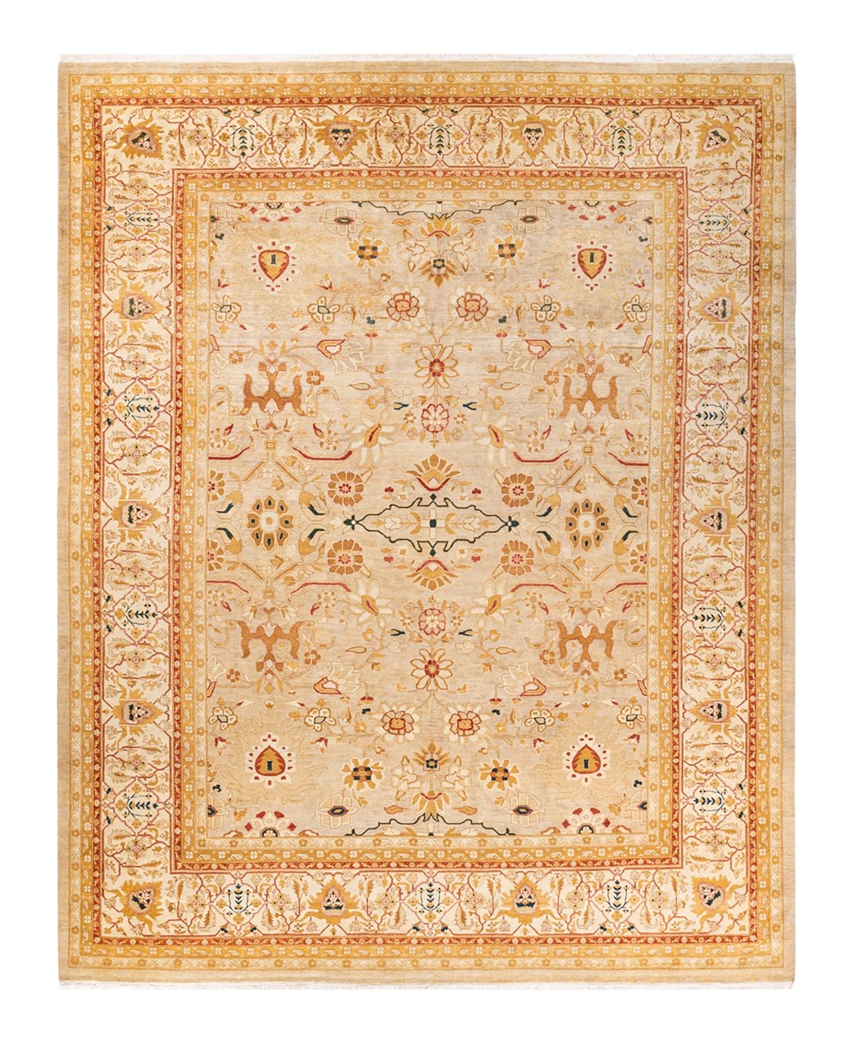 Adorn Handwoven Rugs Mogul M1462 9'4" x 11'8" Area Rug - Yellow